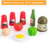 Bruvoalon 32Pcs Kids Play Kitchen Toy Set, Pretend Cooking Accessories with Pots, Pans, and Foods for Girls Boys