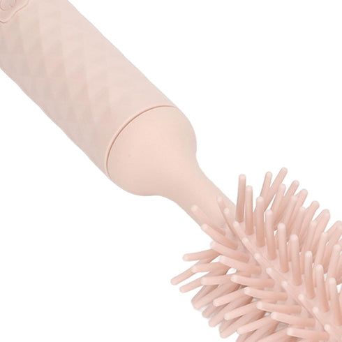 Garosa Electric Baby Bottle Brush Set with Rotating Silicone Bristles, 2 Speeds, Pacifier & Straw Brush (Pink)