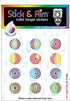 Color Change Bullseye Toilet Target Stickers with Applicator Tool for Potty Training & Toilet Training. Color Changing