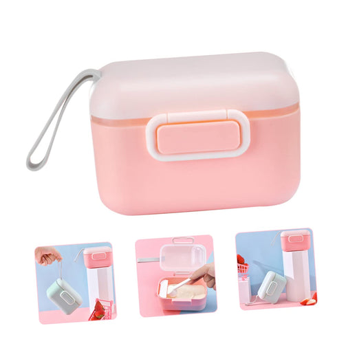 Toddmomy Portable Travel Milk Powder Container Formula Storage Box Snack Holder Strong Sealing Easy to Clean Convenient