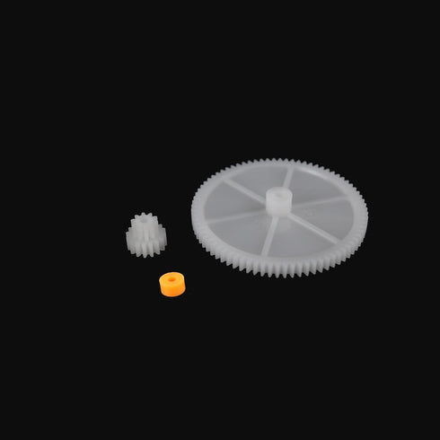 200pcs 0.5 Mold Plastic Motor Gears Small Set, Plastic Crown Gear, Single Double Reduction Gear for Electric Motor