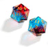 Yiotfandoll 2PCS Polyhedral Dice D20 Dice 22mm Resin 20 Sided Dice Game Dice