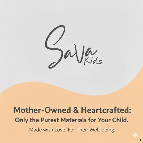 Sava Kids 100% SavaKids Natural Cotton Waterproof Crib Mattress Protector Sheet - Breathable, Fitted Pad for Babies
