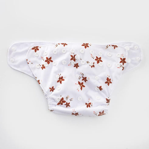 Happy Flute 9 Sets Girls(6-33 pounds,0-3 Bag+4Diapers 4Inserts HappyFlute Newborn Baby Cloth Pocket Diapers One Size
