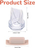 Goktvai 4pcs 4pcs E10/S1/S1 Replacement Valves & Spout Caps for eufy Wearable Breast Pump Pro, Soft Silicone Duckbill
