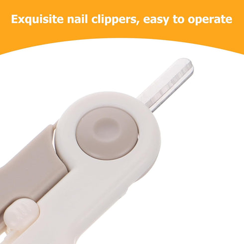 Trimmer Set Nail Clippers and for Infants with Stainless Steel Protective Nail Cutter, File, and Polishing Stick