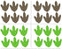 24 Dinosaur Footprint Wall Stickers, Cute Vinyl Decals for Kids Nursery, Removable Dinosaur Art for Wall Decor