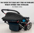 Universal Sun Shade for Baby Stroller, UV Protection Rainproof Sun Cover, Pushchair Buggy Blackout Parasol Canopy