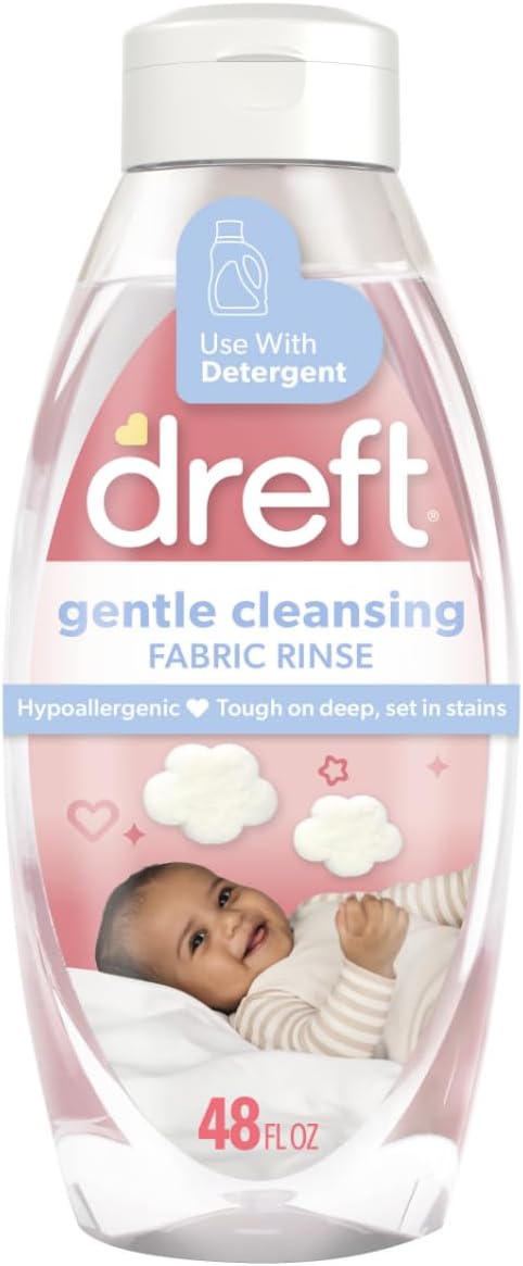 Dreft Baby Gentle Cleansing Fabric Rinse, 48 fl oz, Dermatologist Tested on