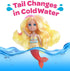 ADORA Water Wonder Mermaid Dolls with Color-Changing Tail in Cold Water, 7" Toy Baby Doll with Movable Waist, Birthday Gift for Ages 1+ - Sandy