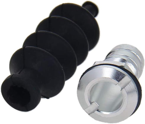 Fielect 54mm Waterproof Push Rod Rubber Seals with Aluminum Mount for RC Boat, 2 Sets