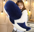 MUPI Whale Stuffed Animal Big Blue Dolphin Doll Toy Cushion Pillow Plus (33 Inch) - Soft Simulation Cotton, 4 Size Down