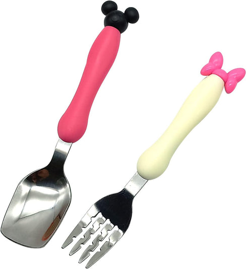 Children Spoon Fork Set Baby Feeding Spoon Stainless Steel Kids Eating Utensils Toddler Baby Flatware Accessories by GARASANI
