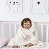 CREVENT Soft Cozy Baby Blankets + Security Blanket Set with Gift Bag, Newborn Essentials (Ivory)