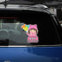 Cartoon Baby on Board Car Sticker Cute Baby and Balloon Kids on Board Car Window Bumper Decal Waterproof Vinyl Baby