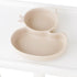 Baby Suction Plate, Silicone Toddler Weaning Plate with Strong Suction, Divided Dish with Fork and Spoon