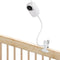 Flexible Clip Mount for Vtech VM901 and VM919HD, Gooseneck Baby Monitor Holder for Crib, White