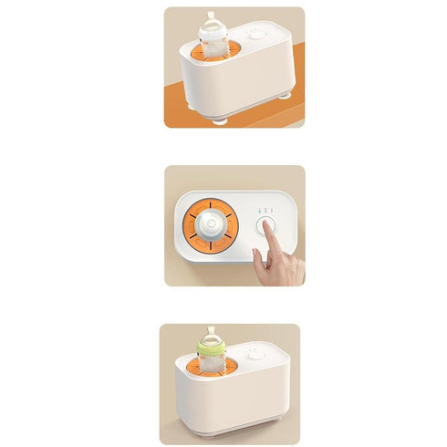 PawwJoy Electric Baby Formula Mixer and Bottle Warmer Automatic Milk Shaker with Dual Speed USB Powered for Travel