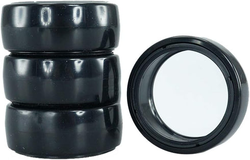 4Pcs/Set 1/10 Drift Car Tires Hard Tyre for 1/10 Traxxas Tamiya HPI Kyosho On-Road Drifting Car (Black)