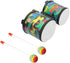Bongo Drum 5"-6" Rhythm Club Drum for Kids, Colorful Mallets, Music Instrument, Special Christmas Birthday Gift