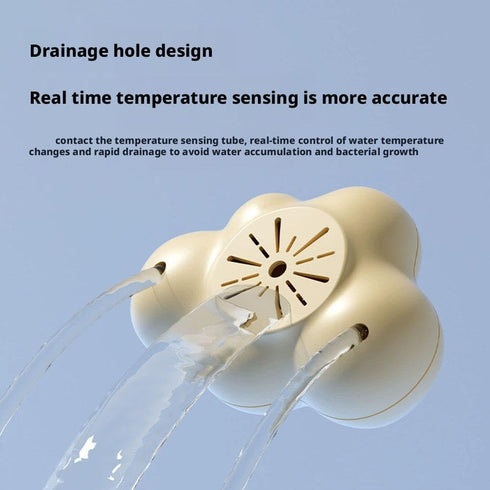 tkerinse Baby Bath Thermometer, Cloud Shaped Digital Floating Water Thermometer, Instant-Read Baby Bath Thermometers