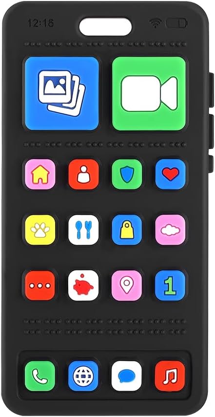 VoMii Teething Toy for Baby 3 6 12 18 Months, Realistic Mobile