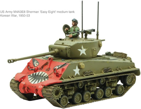 Warlord Games M4A3E8 Sherman Easy Eight - 1:56 Scale Model Tank for Bolt Action World War 2 Miniatures.