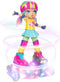 Rock N Rollerskate Doll Rainbow Riley Light Up Remote Control Rollerskating Doll