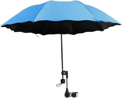 KDAMGOQE Beach Chair Umbrella, Chair Umbrella with Clamp Adjustable, UV Protection Waterproof Beach Portable Folding