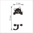 Decaltor Cat Wall Stickers - Light Switch Decor Decals for Baby Nursery Room Art Mural