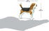 2.5" 3+ Safari Ltd. Beagle Figurine - Detailed Plastic Model Figure - Fun Educational Play Toy for Boys, Girls & Kids