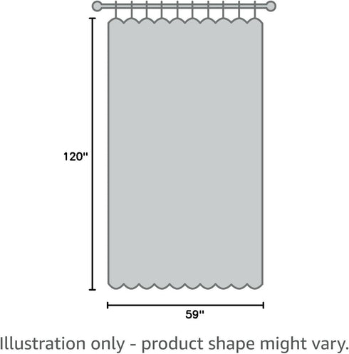 No. 918 Emily Sheer Voile Rod Pocket Curtain Panel, 59" x 120", White