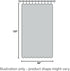 No. 918 Emily Sheer Voile Rod Pocket Curtain Panel, 59" x 120", White