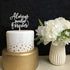 Always and Forever Wedding Cake Topper, Silver Glitter After All This Time Wedding Cake Topper