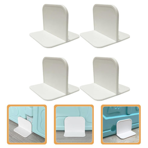Vaguelly 4pcs Adhesive Furniture Anchors, Anti Tip Playpen Stabilizer, Home Supplies for Child Safety