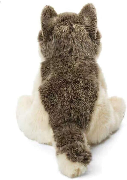 Little Silver Grey Wolf Plush Beanbag Stuffed Animal Toy