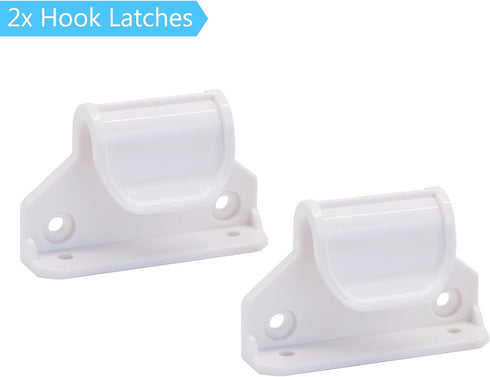 Retractable Baby Gates Extra Wide Baby Gate Replacement Parts Kit, Full Set Wall Mount Accessories, White