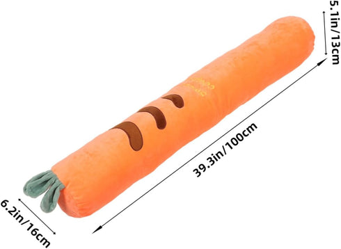 Comfortable Carrot-Shaped Pillow for Lumbar Support - Ideal for Pregnant Women