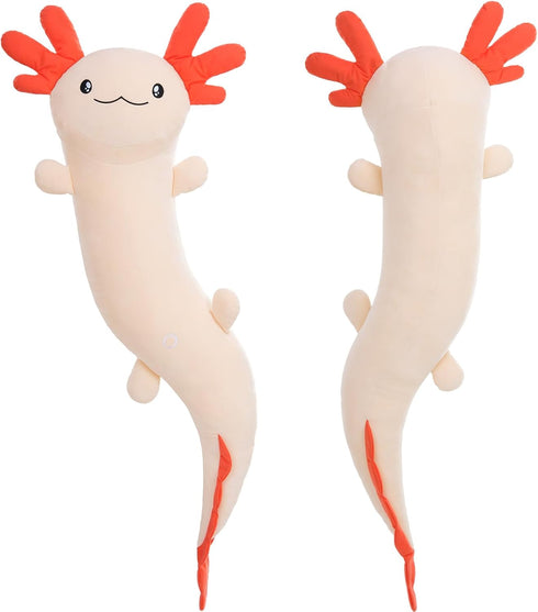 MaoGoLan Giant Axolotl Plush Stuffed Animal, Huge Pink Axolotl Body Pillow for Kids and Adults