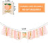 Derzhssg 1st Peach Theme Baby Birthday Banner - High Chair Banner, Sweet Peach Birthday Decorations, Crush Cake Photo