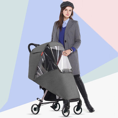 Baby Stroller Cold Weather Shield Winter Universal Windproof Stroller Rain Cover Protection Travel Strollers Cover Raincoat Pushchairs Accessories Baby Travel Weather Shield for Outdoor