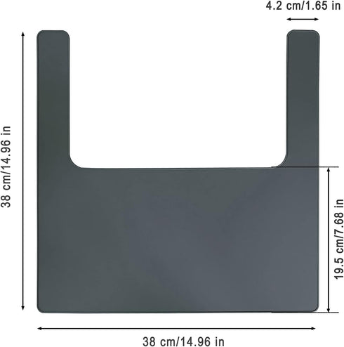 Durable High Chair Placemat - Silicone Clean and Hygienic Placemat for IKEA Antilop Highchair, Gray