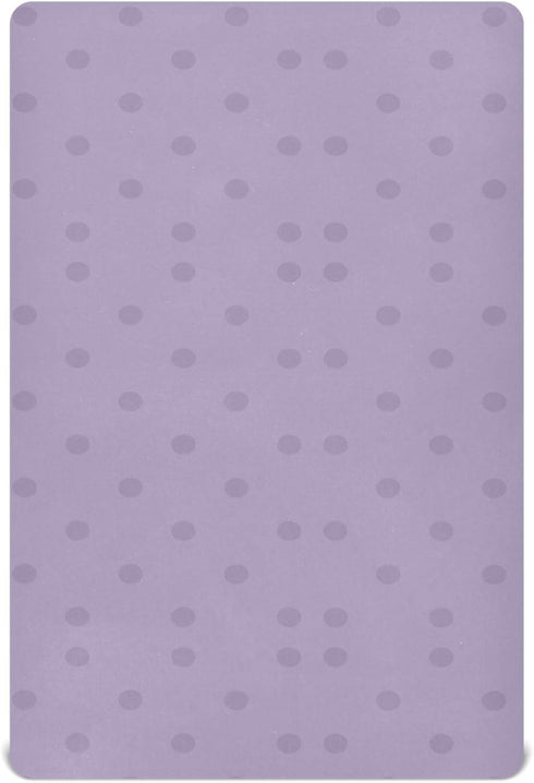 Pigsaly Crib Sheets Orchid Polka Dots Baby Sheet for Standard Crib Mattress Boys