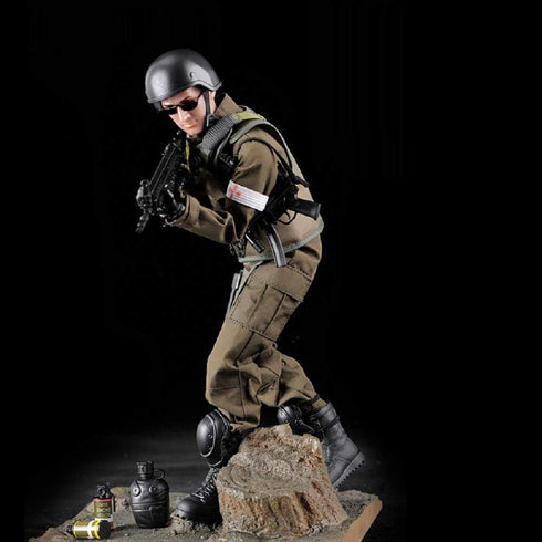 BJPEY 7Buy 12in 1:6 Action Figures Toy Stand Bendable Soldier Model Toy (Medic)