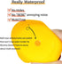 Waterproof No Squeak 20 Pcs 3 Inch Rubber Funny Yellow Ducky Duck Bath Pool Toy for Kid Shower Birthday Party