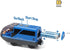 Battery Operated Train for Wooden Track Set Toys, Magnetic Couplings City Vehicle for Toddlers 3-5 Years (Without