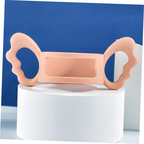 ZUNOXAZ Silicone Feeding Bottle Handle for Milk Bottles Pink Comfortable Grip for Easy Holding and Carrying