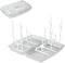 PandaEar Travel Bottle Drying Rack, Portable Baby Bottle Dry Rack, Upright Vertical Collapsible Design