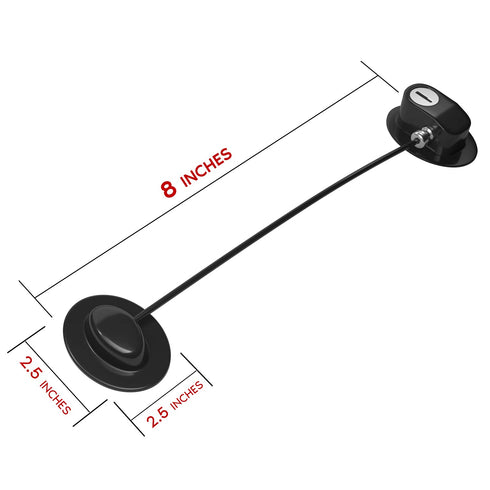 Child Safety Lock for Refrigerator, Cabinet, Drawer, Freezer & Door with 2 Extra Strong Adhesives, Black