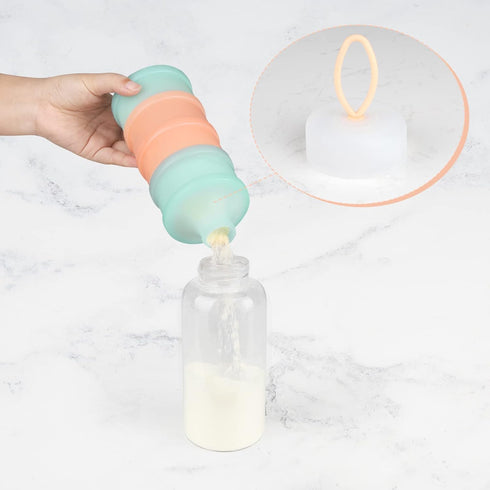 Accmor 2 Pack Baby Formula Dispenser On The Go, Stackable Formula Dispenser Formula Container to Go, Non-Spill Portable